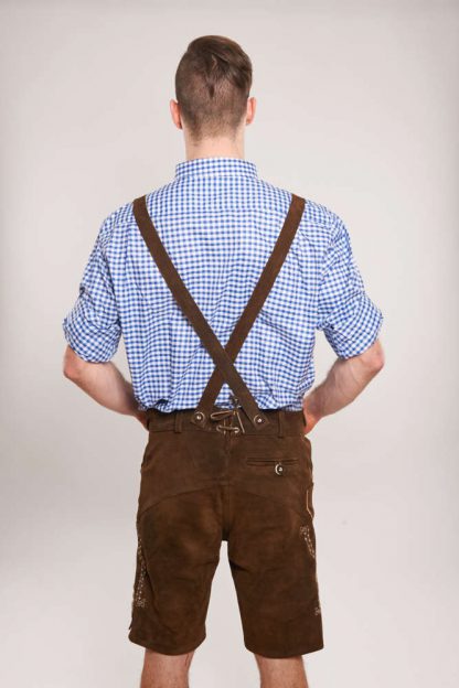 Lederhosen Braun Bestickt – Bild 3