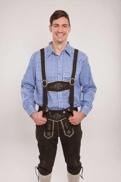 Lederhosen Brun Lang